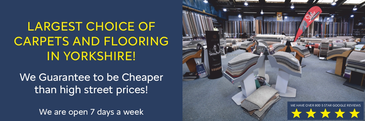 Largest Choice banner Large choice of carpets