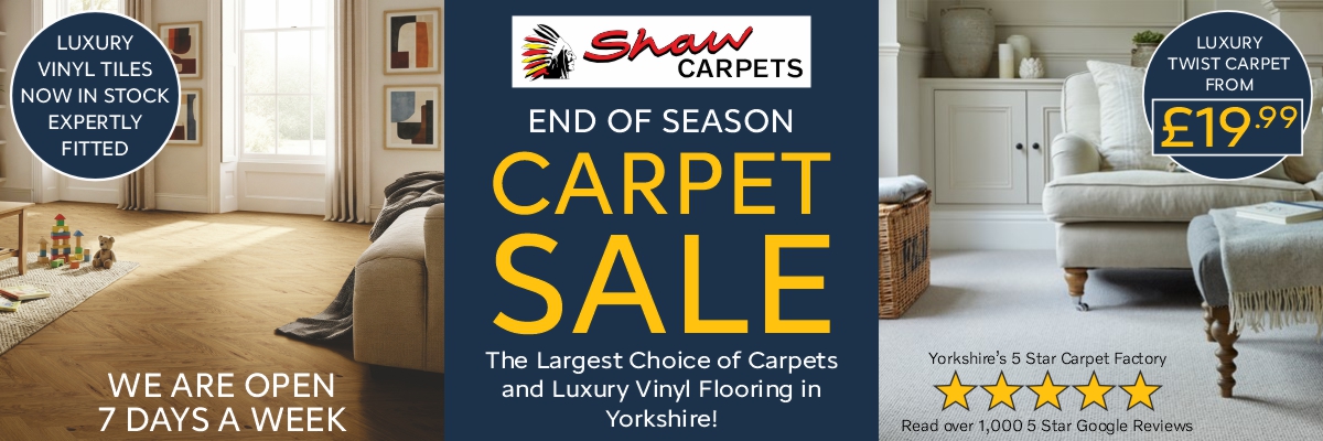 End of Season Sale banner Carpet Sale